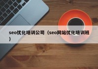 seo優(yōu)化培訓公司（seo網(wǎng)站優(yōu)化培訓班）