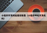 小程序開(kāi)發(fā)網(wǎng)站建設(shè)銷(xiāo)售（小程序網(wǎng)站開(kāi)發(fā)機(jī)構(gòu)）